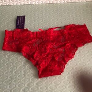 Red Lacey underwear